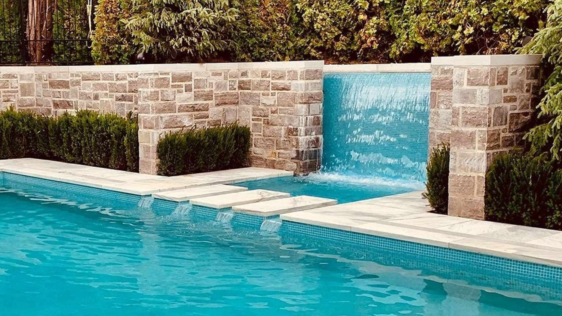 Combo Spa, Swimming Pool & Water Wall  